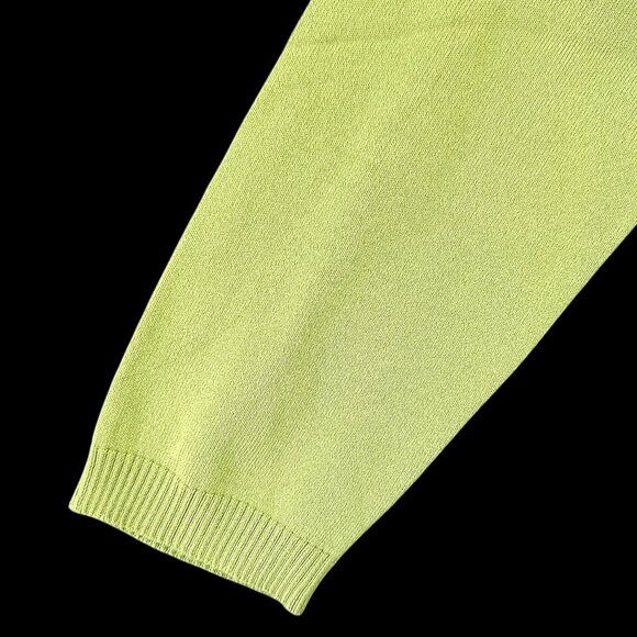 Worthington Chartreuse Tie Front Cardigan Top - Picture 4 of 8